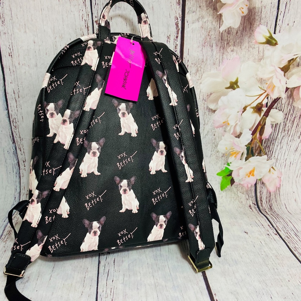 BETSEY JOHNSON FRENCH BULLDOG BACKPACK - Picture 3 of 8